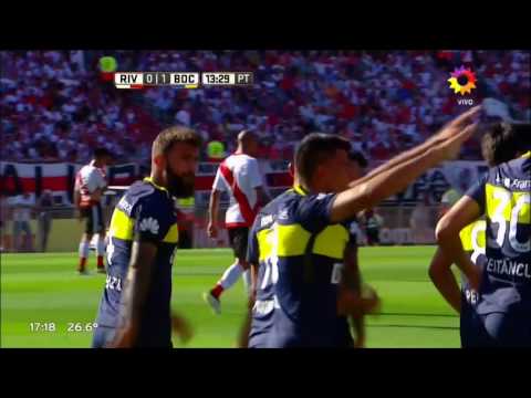 Gol de Bou (0-1) / River 2-4 Boca Juniors - Fecha 13 Torneo Argentino 2016/17