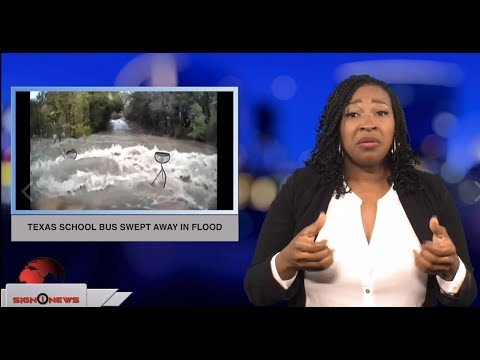 Texas school bus swept away in flood (ASL - 10.27.18)
