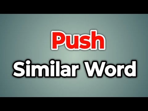 Synonyms For Push