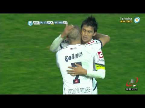 2DO GOL DE CAUTERUCCIO - QUILMES 3 BOCA 0 - FECHA 1 (04 08 2012)