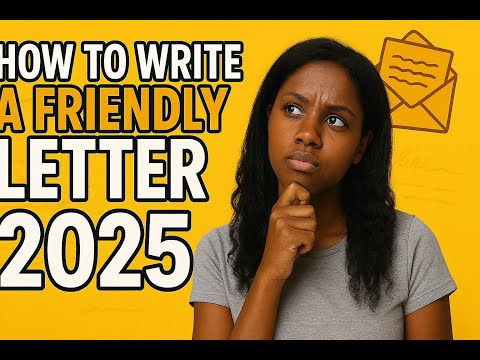 Write a Friendly Letter | Thank You Note to a Friend (Grade 12 Paper 3 FAL)