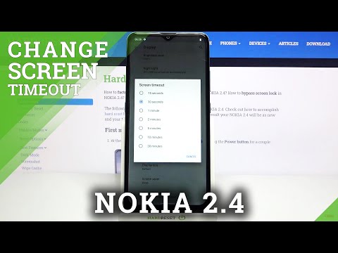 How to Screen Timeout in NOKIA 2.4 - Display Customization