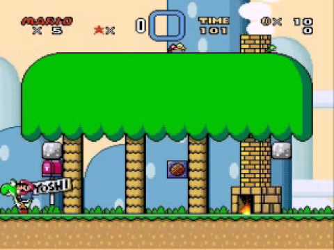 Super Mario World - Hurry Up! Music Tempo Glitch with Custom Music [56]