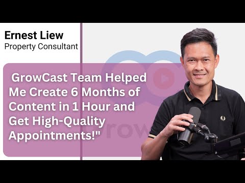 Client testimonial from Ernest Liew, Property Consultant