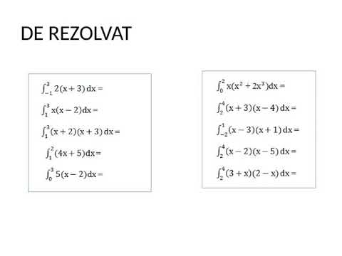 Integrale Definite (Teorie + Aplicatii)