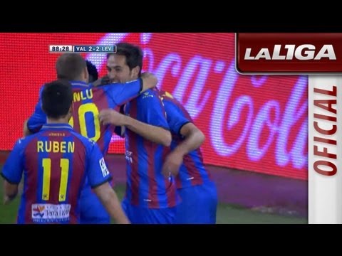 Gol de Barkero (2-2) en el Valencia CF - Levante UD - HD