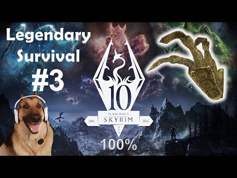 Skyrim Anniversary Edition Legendary Survival 100% - Bleak Falls Barrow - Ep 3