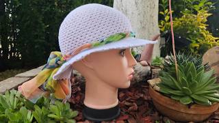 Crochet Sun Hat- Pattern-Tutorial DIY-Friendly Beginners 