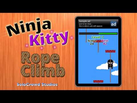 Ninja Kitty Rope Climb Video