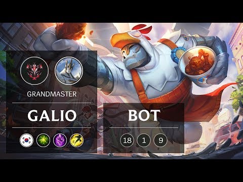Galio Bot vs Yasuo - KR Grandmaster Patch 9.3