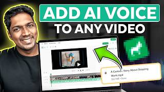 How to Add AI Voice to Videos - in 2 mins