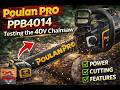 Testing Poulan Pro 40v ChainSaw