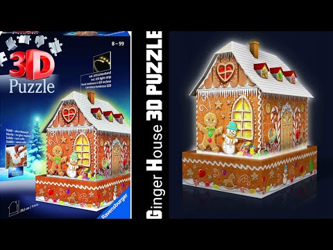 Gingerbread House 3D PUZZLE Ravensburger night editoin