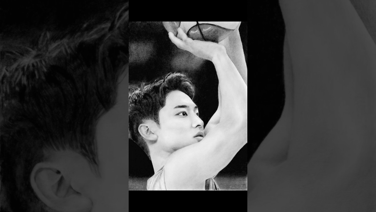 バスケットボール選手、河村勇輝さんを描いたよ #河村勇輝 #パリオリンピック #バスケットボール #日本代表 #鉛筆画 #pencildrawing #pencilsketch