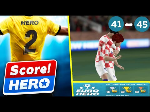 Score! Hero 2 - Euro Hero Event - Level 41 - 45 - Complete 3 Stars Walktrough