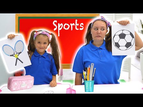 Ruby and Bonnie Play Sports Day At School