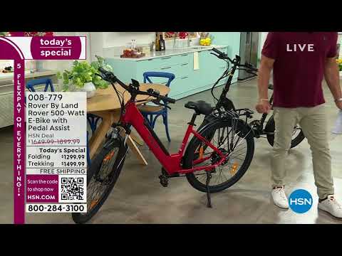 Rover By Land Rover 500Watt Trekking EBike with Pedal As...