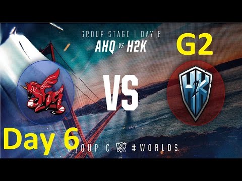 AHQ vs H2K Game 2 Highlights - 2016 Worlds Group Stage - Day 6