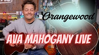 Video thumbnail for The Orangewood AVA Mahogany Live! by Peter Honoré
