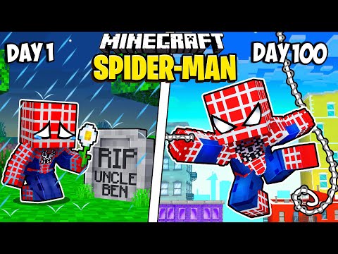 100 Days as Spiderman in Minecraft - EPIC Survival!