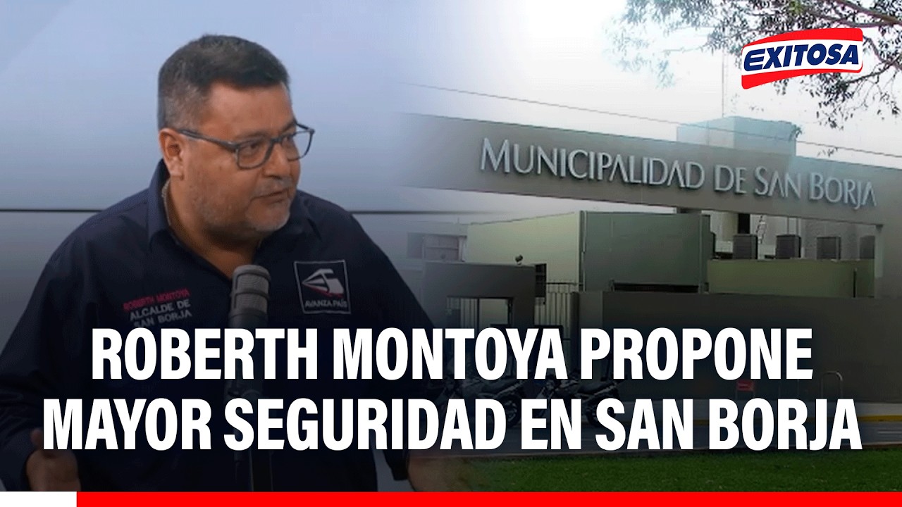 🔴🔵 Robert Montoya propone mayor seguridad en San Borja en coordinación con Mininter