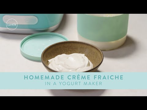 Homemade Creme Fraiche in a Yogurt Maker