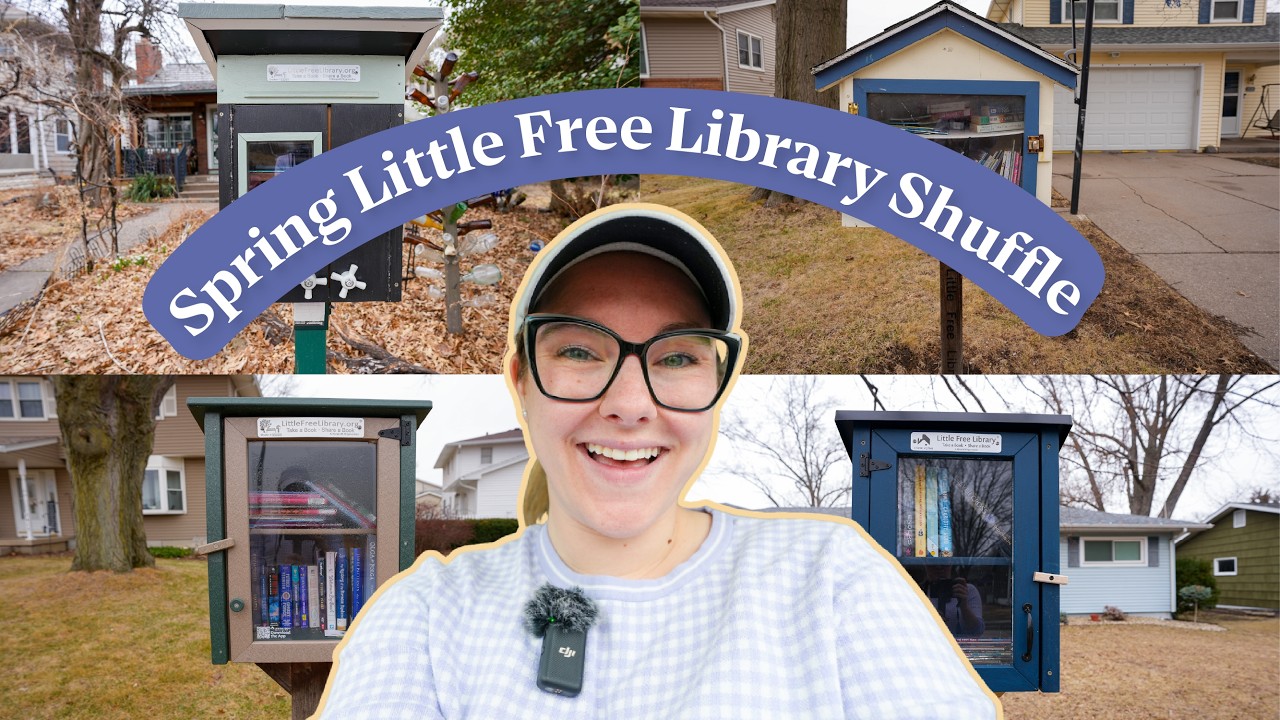 SPRING BOOK SHUFFLE CHALLENGE 🌱📚 LITTLE FREE LIBRARIES
