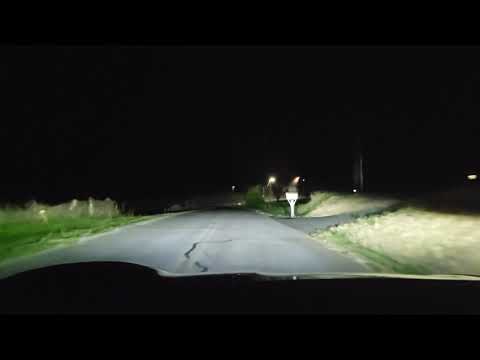 Porsche Taycan Amazing LED PDLS Matrix Headlight on rural country