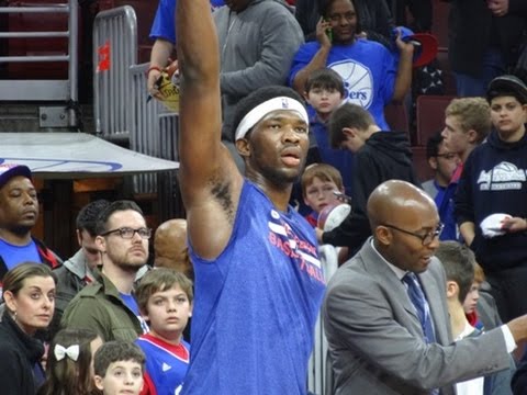 Joel Embiid Doing Shooting Drills 2/7/15