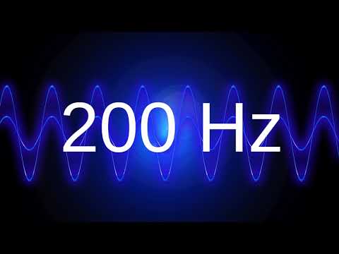 200 Hz clean pure sine wave TEST TONE frequency