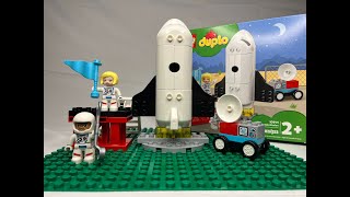 Unboxing and building LEGO DUPLO Space Shuttle Mission - Brooklyn's Playroom
