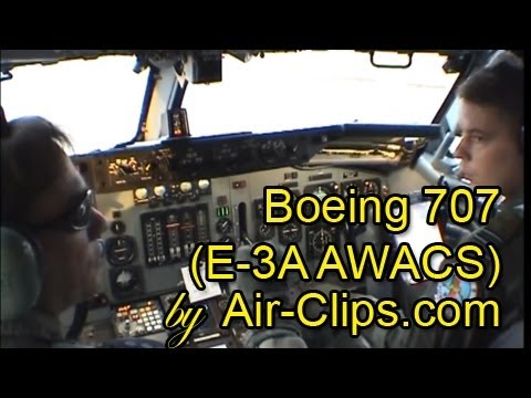 GREATEST SOUND IN THE WORLD!! Boeing 707 (NATO E-3A AWACS): takeoff from cockpit by [AirClips]