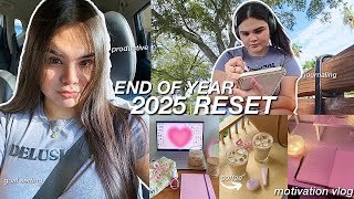 END OF YEAR 2025 RESET 🍵 goal setting, cleaning, exit lazy girl era & productivity