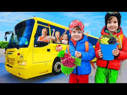 🚌 MATEI și IONUȚ singuri în EXCURSIE 🍇 O nouă PIESĂ muzicală 🎵