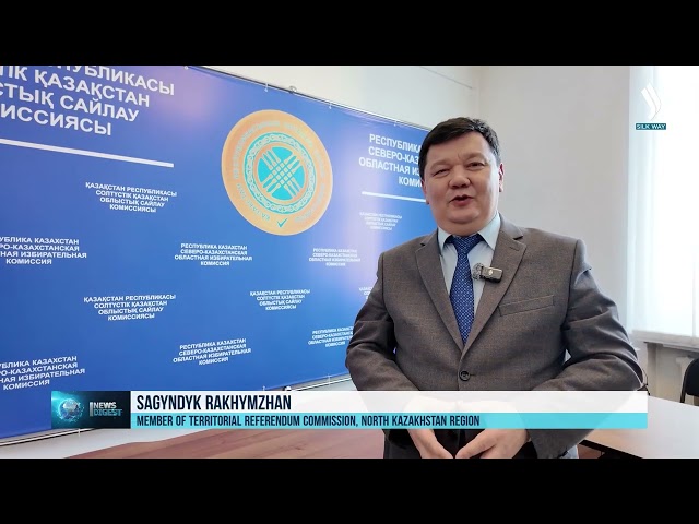 Kuzey Kazakistan ilinde yaklaşık 600 Referandum sandığı oluşturuldu