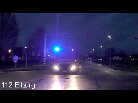 [Versneller] PRIO 1 Hoogwerker Brandweer Elburg [06-6951] met spoed naar diverse meldingen