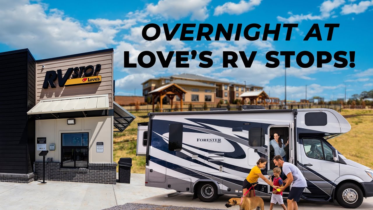 RV Camping at a Truck Stop