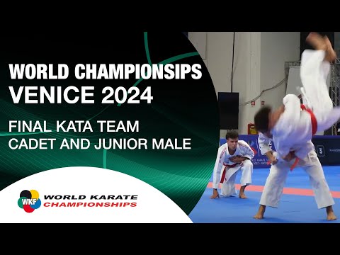 PORTUGAL | TEAM KATA CADET AND JUNIOR MALE FINAL | JAPAN VS PORTUGAL | WORLD KARATE FEDERATION