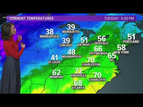 6 p.m. weather forecast for October 29, 2019