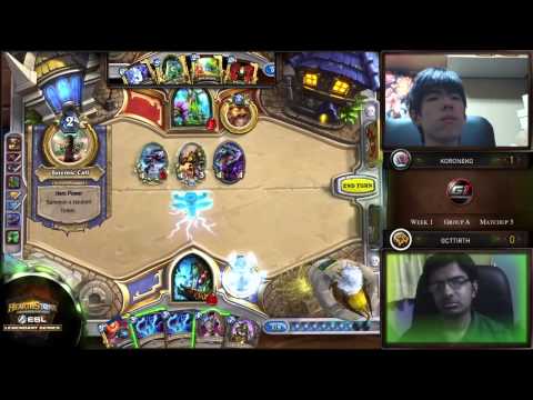 Koroneko vs gcttirth | Group A | ESL Hearthstone Legendary Series Season 2