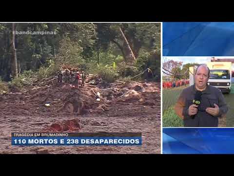 Tragédia em Brumadinho: 110 mortos e 238 desaparecidos