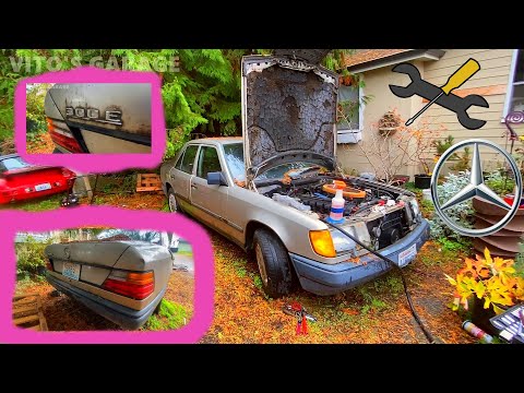 Wird es anspringen? Gold auf Rot, 1986er Mercedes W124 300E Revival nach 4 Jahren!!