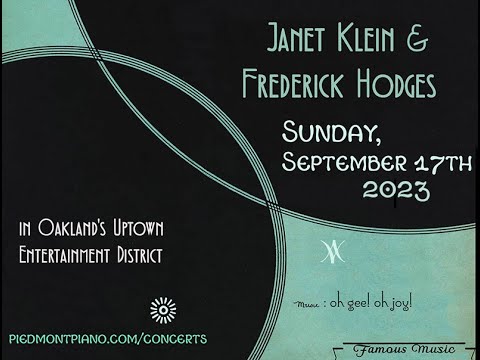 Harlem Madness with Janet Klein & Frederick Hodges
