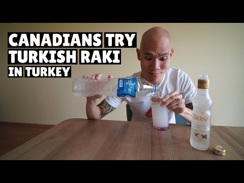 , title : 'Trying Turkish Alcohol Raki | Tasting Raki for the First Time | Turkish Food Tour'