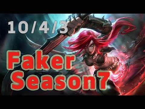 SKT T1 Faker Katarina MID vs Fizz Patch 7.6