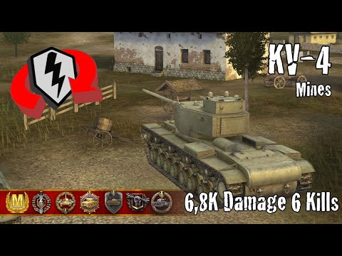 KV-4  |  6,8K Damage 6 Kills  |  WoT Blitz Replays