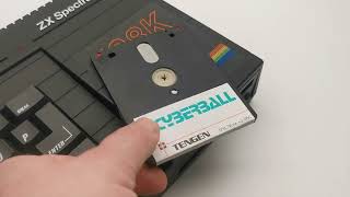 Cyberball ZX Spectrum +3 Disk Gameplay – Complete Big Box 1990s Retro Robot Football