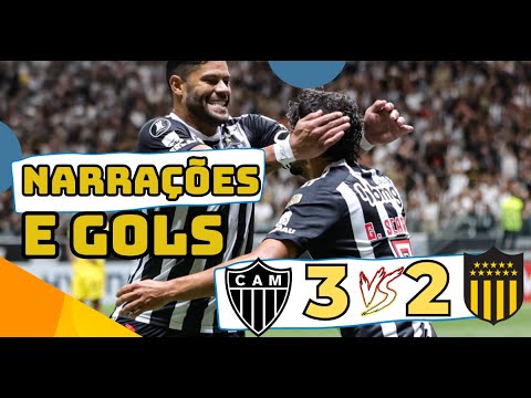 NARRAÇÃO E GOLS JOGO ATLÉTICO 3 X 2 PEÑAROL/LIBERTADORES 2024