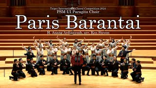 Download lagu Paris Barantai (Arr. Ken Steven) - Grand Prix Round TICC 2024, Taiwan - PSM UI Paragita Choir mp3 Download lagu Paris Barantai (Arr. Ken Steven) - Grand Prix Round TICC 2024, Taiwan - PSM UI Paragita Choir mp3