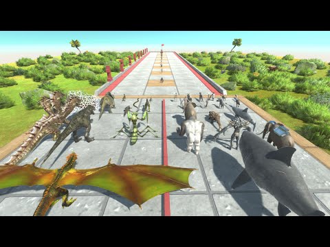 Ranged Challenge vs Green Team and Grey Team - Animal Revolt Battle Simulator